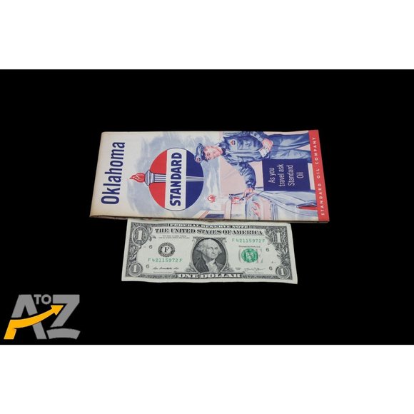 Vintage Standard Oil Company Oklahoma Pocket Travel Road Map - Picture 5 of 11